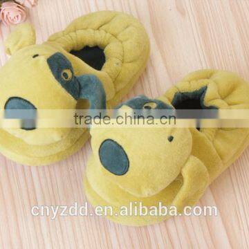 Plush anima head slippers /stuffed plush head shoes