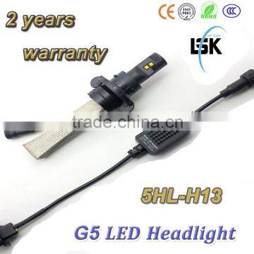 New arrival !!! High lumen 12v-24v HI/LO beam G5 car led h13 6000lm lights bulb for all cars