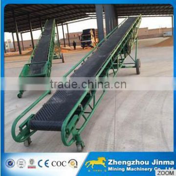 Grain Loading Portable Belt Conveyor With Hopper