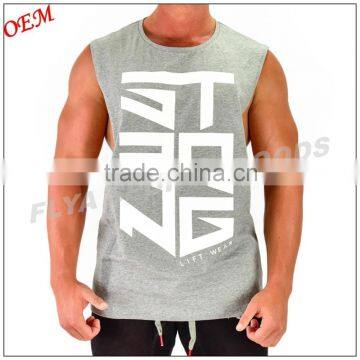 2016 Newest Style Men Sleeveless t Shirts Running Wear Men Fitness Tank Tops photo-5