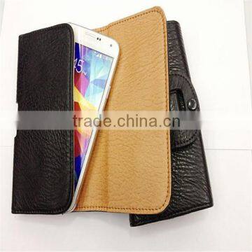 universal leather cases with belt for mobile phones, Top quality