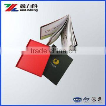 Custom Design hot Stamping Catalogue with fancy Cardboard Box