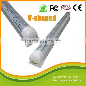 US famous t8 tube v shaped integrated 2ft/3ft/4ft/8ft t8 stripped led tube light