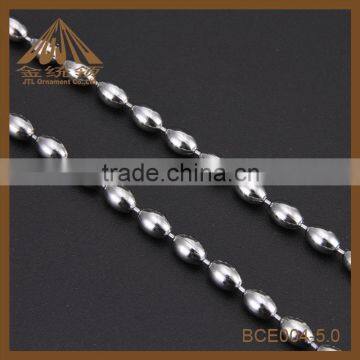 fashion and cheap metal 5.0mm Ball Chain Necklace for decorative