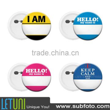 round name introduce button badge