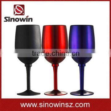 eco-friendly custom color glass shaped wine set