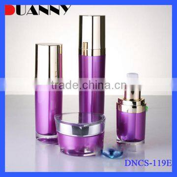 Acrylic Triangular Empty Cosmetic Bottle Packaging for Skin Care and Cosmetics