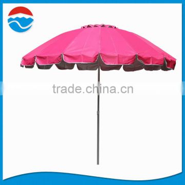 260CM*12K pink color beach umbrella support