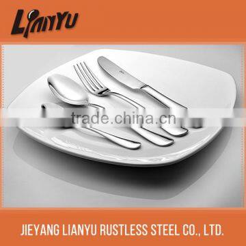 Different shaped stainless steel knife set