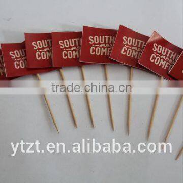 disposable customized cupcake flag toothpick mini stick flags