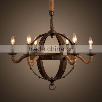 Countryside Chic Wrought Iron Chandelier Wholesale