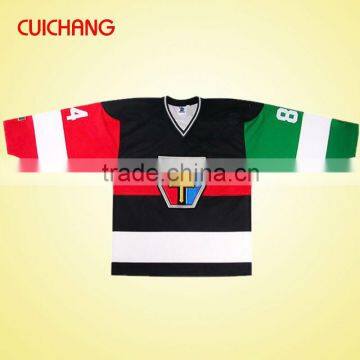 2016 China Wholesale European Sublimated Team Set Custom Sublimated Ice Hockey Jersey photo-5
