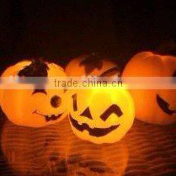 sales promotion pumpkin face led halloween candle