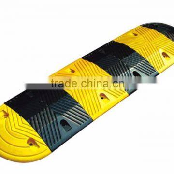Yellow&black Rubber Road Bumper for garage speed bumper