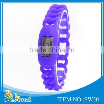 Fashion cheap new design silicone watch