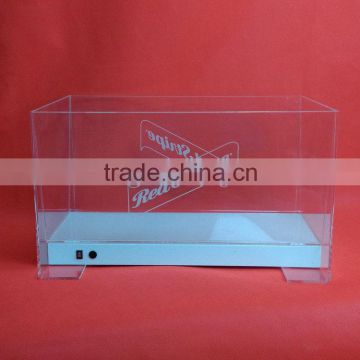 Made in China counter top acrylic ice bucket display with printing logo                        
                                                                                Supplier's Choice