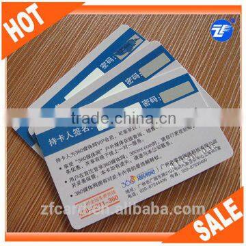 ISO CR80 pin number scratch card