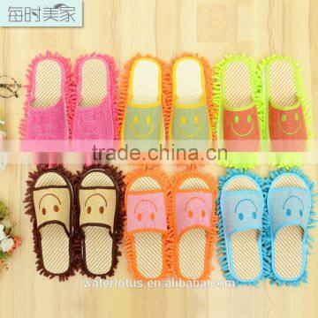 1pair fashion unisex home cleanning lazy drag shoes mop slippers colorful covers                        
                                                Quality Choice