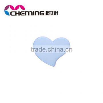 wholesale cheap loose colorful acrylic flat heart woman accessory