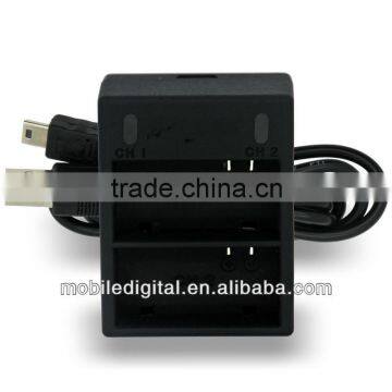 newest 2 channel charger for gopro hero3+ black edition camera