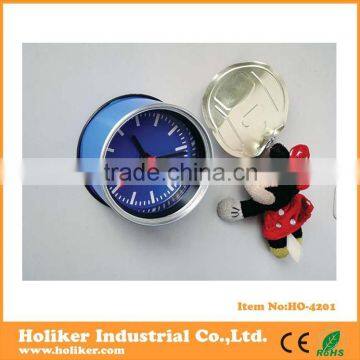 small tin can clock for promotion