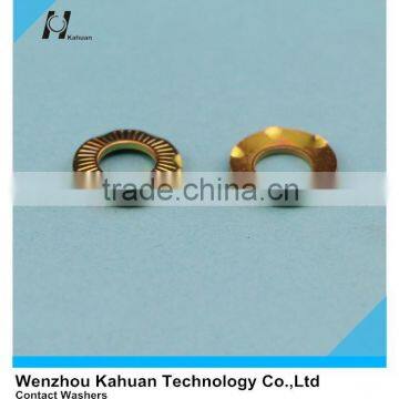 Factory supply large colored zinc conical contact washers