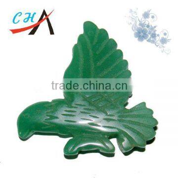 Hand Carved Aventurine Quartz Gemstone Bird Carvings