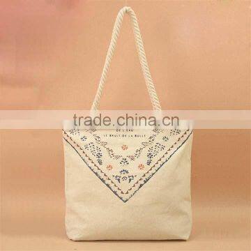 New Style Trendy Tactical Casual Pure Cotton Handbag With Rope Belt photo-2