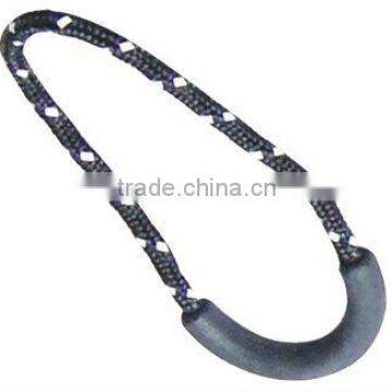 Plastic zipper slider curved puller (HL-W007)