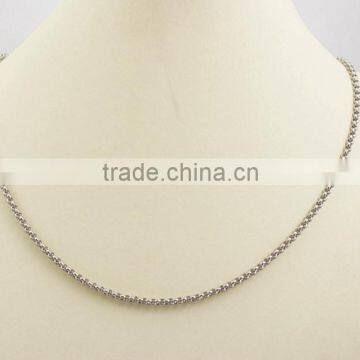 High Quality 316L Stainless Steel Silver Long Chain Necklace