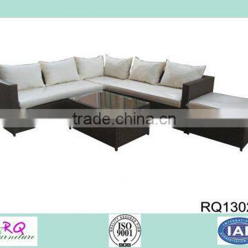 Waterproof Outdoor Sofa Alum Frame PE Rattan