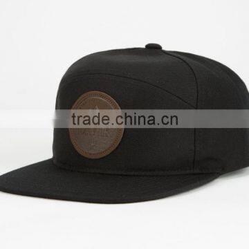 New Style Wholesale Cheap Snapback Cap/Custom Leather Patch Hip Hop Snap Back Hat/Hip Hop Cap