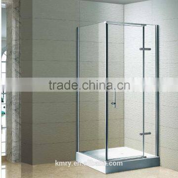 Stainless Steel Glass hinge Pivoted Shower Room (KK3129)