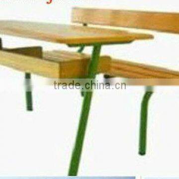 double student desk and chair bench