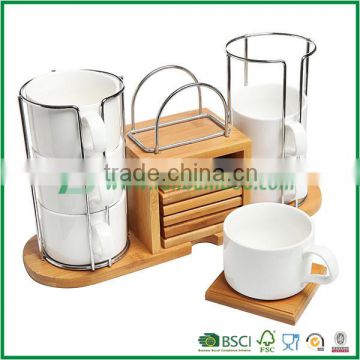 Bamboo Pad Hot Insulation Plate Cup Mat for coffee and tea