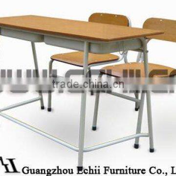 Economical metal school furniture desk and chair/modern school desk and chair/middle school desk and chair/modern classroom desk