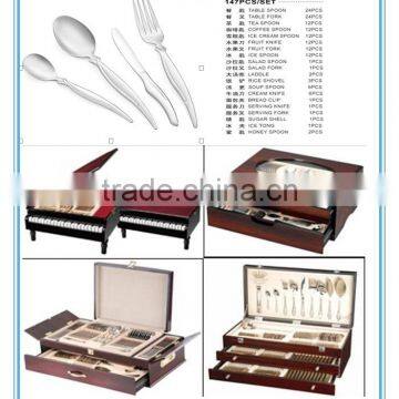 128/126/147/152 Pcs Stainless Steel Cutlery Set photo-5