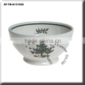 decal ceramic salad bowl