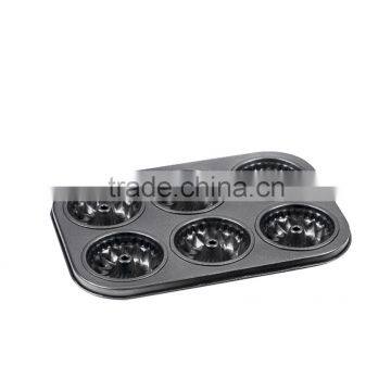 Bakeware Non-stick Cake Pans of 6 Cups Muffin Pan photo-4