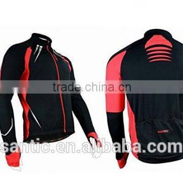 New SANTIC Men's Cycling Fleece Thermal Long Sleeve Jersey + Pants With 4D Padded photo-2