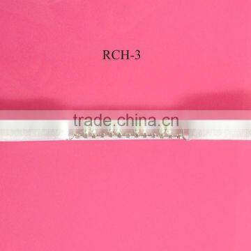 Stock hot selling Factory price pearl elastic rhinestone connector headband (RCH-3)