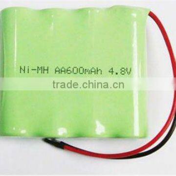 ni-mh aa 600mah battery 4.8v rechargeable batteries