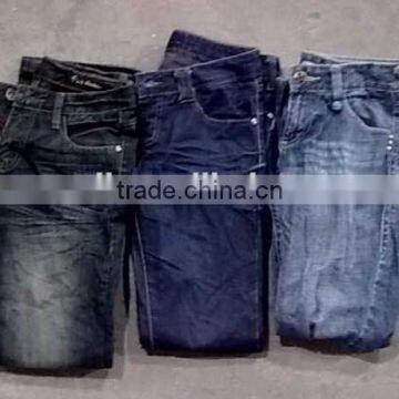 ladies jeans Grade A China factory directly sale premium mixed warehouse bulk wholesale second hand used clothing