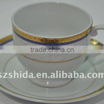 Gold 180cc tea cup&saucer