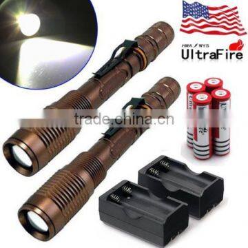 wholesale Rechargeable police security led flashlight