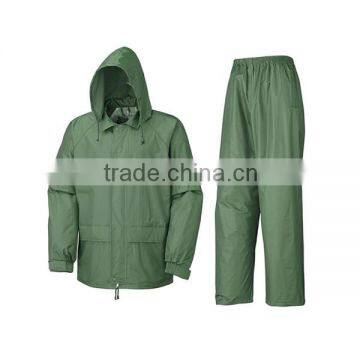 new design waterproof rain suit two pieces