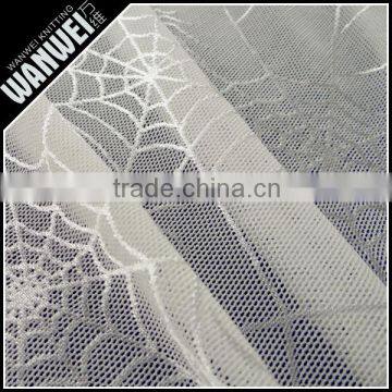 Smooth spider web new product elastic and bright nylon spandex lace fabric for different dress and skirts manufactur sellin 4024