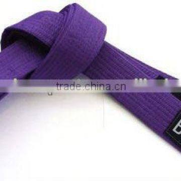 100% cotton good quality judo belt bjj belt with custom logo