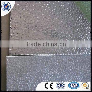 supply mirror surface coated hammered aluminum sheet coil with stucco embossed,diamond pattern from lanren factory
