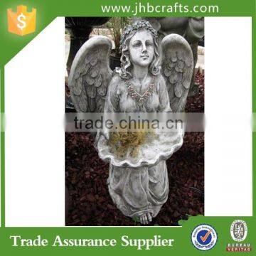 Birdfeeder With Angel Statue By Garden Decoration